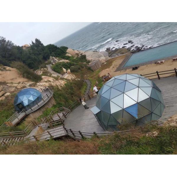 Luxurious Aluminum Frame Ball Glass Dome Tent Star Canopy 3 Meters