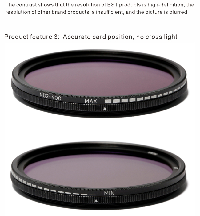 фильтр переменной Nd2-400 VND 58mm кадра 8.3mm