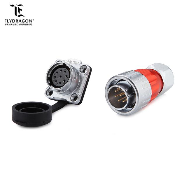 Solid Quality 9 pin Circular Connector with TUV/UL/CCC Certification DC Jack Connector Cable for Signal Equipment