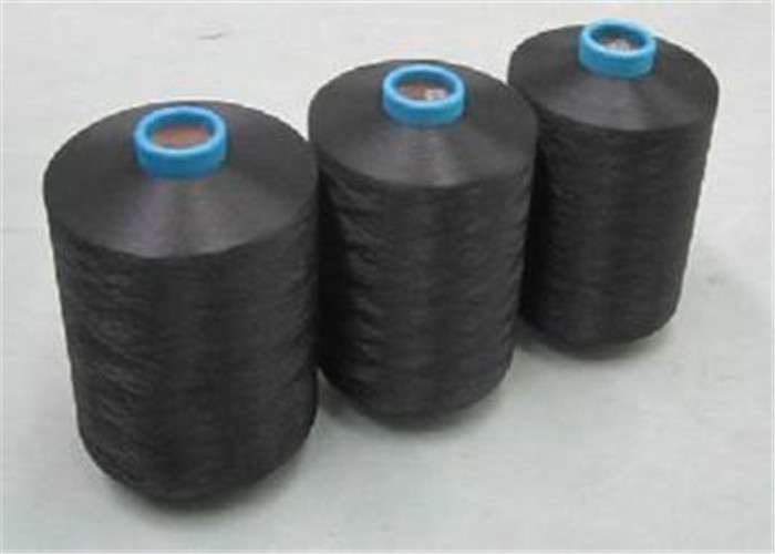 100% DTY Polyester Texturised Yarn Ring Spun 150D/96F AA Grade Black Color