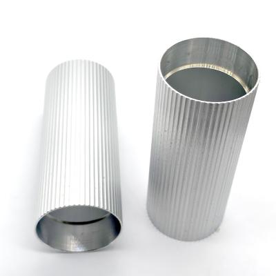 Corrosion Resistance CNC Aluminum Parts CNC Machined Aluminum Knurled Cylinder Tube
