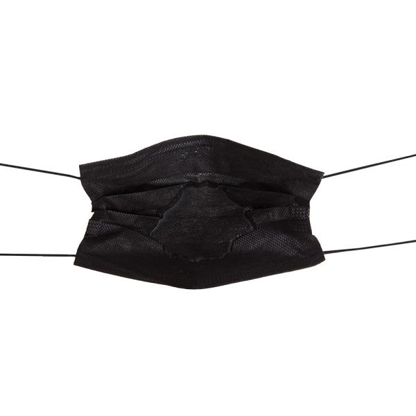 CE EN13485 Black 3 Ply Surgical Face Mask Disposable Eco Friendly