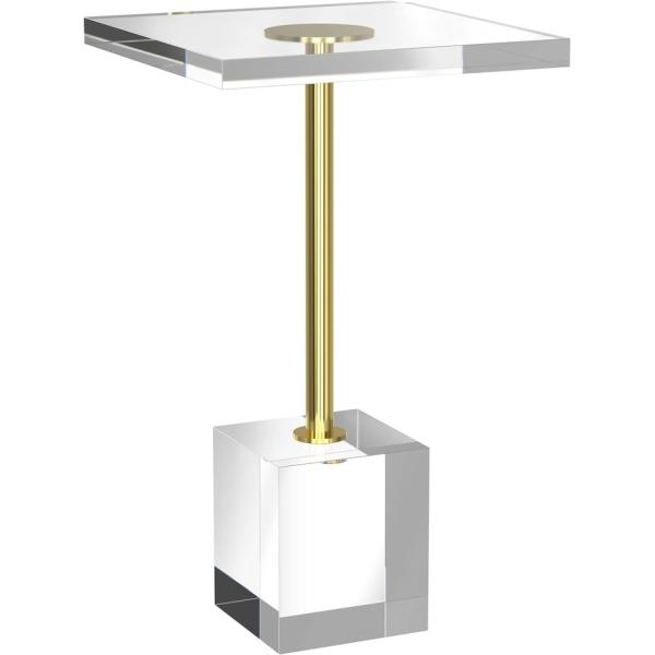 Knock Down Design Clear Acrylic Coffee Table Lucite End Table OEM ODM