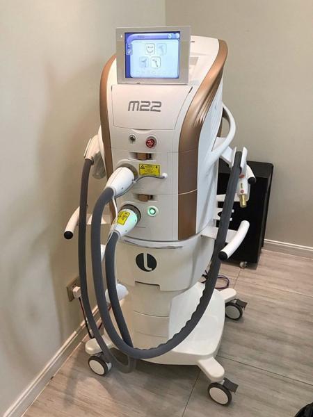 Do tratamento universal azul da acne do laser do removedor do cabelo do IPL do ouro sistema vascular do IPL M22