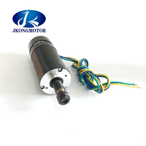11000rpm Lightweight JK57BLS04-19  Round Spindle 500w Brushless Motor
