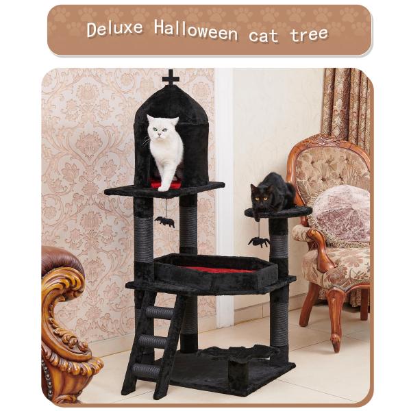 Large Climbing Frame Scratcher Components Cat Tree Suitable for Cats and Small Animals