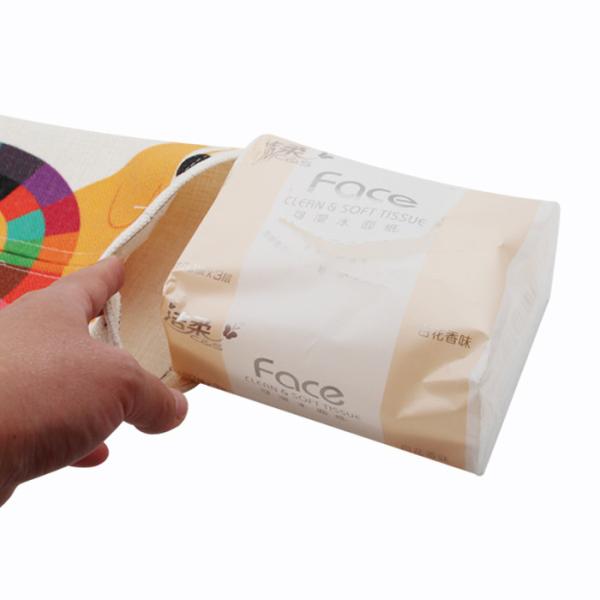 Caja de tejido de lino en blanco de sublimación personalizada Impresión fotográfica Bolsa de tejido Eco-amigable