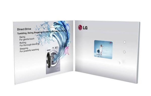 HD 7 Inch Electronic LCD Invitation Card CMYK Printing For Celebration