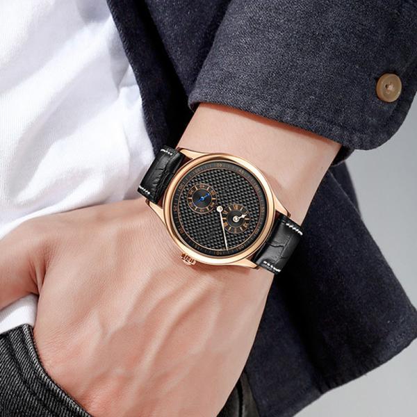 ROHS Automatic Mechanical Watch Single Pin Pointer Detached 30M Waterproof