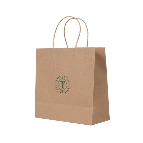 Custom CMYK Shop Packaging Boutique Paper Bags Retail Recycled Paper Gift Bags