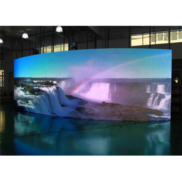 Advertising Curved LED Display / Arc LED Screen P5 Mm Fixed Installation