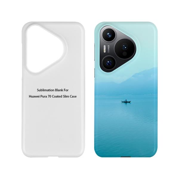 Anti-Fingerprint Sublimation Blanks 3D Slim Phone Case For Huawei P70