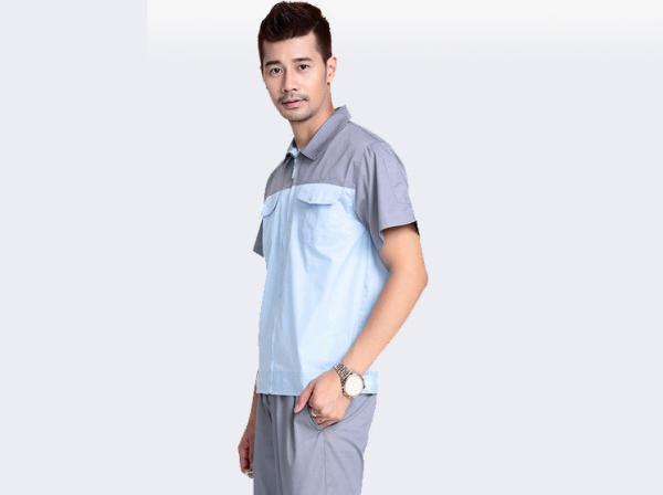 Lapel Adults Industrial Workwear No Wrinkling With Good Wash Fastness