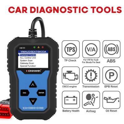 2.4 Inches ABS SRS BAT Car Diagnostic Scanner KONNWEI KW350 for VW Audi Skoda Seat