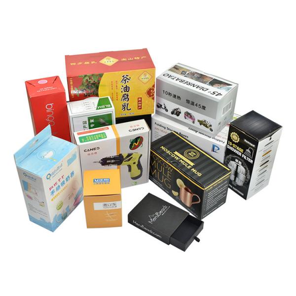 Cajas de embalaje de venta al por menor personalizadas de pequeños proveedores con color personalizado e impresión offset 4c