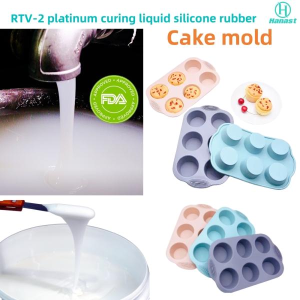 1:1 Platinum Cure Liquid Silicone Rubber Non-Toxic For Multi-Scenario Food And Casting Moulds