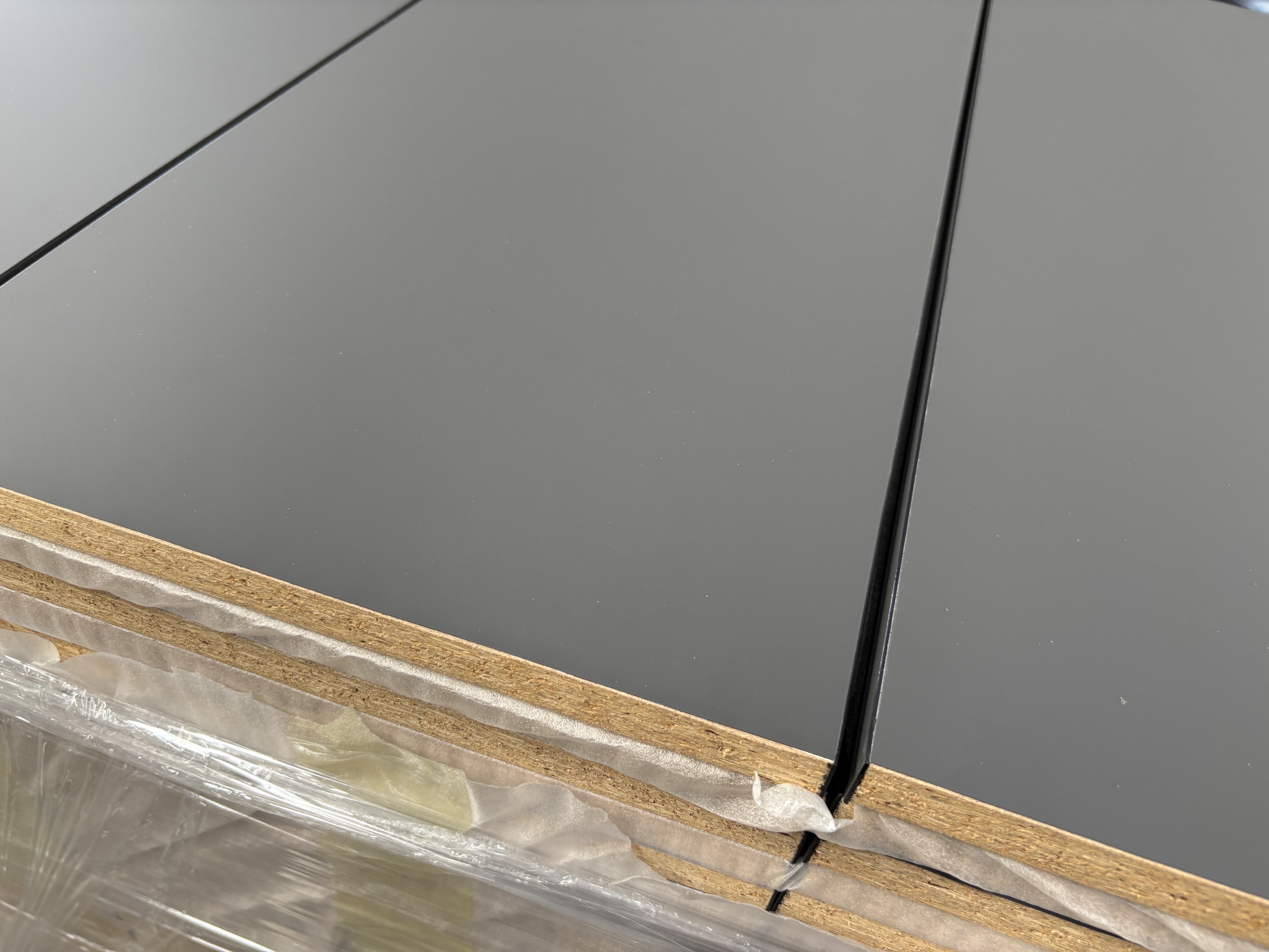 Eco-Friendly HENF 1220X2440MM PET Film-Laminated Particle Board for home interiors