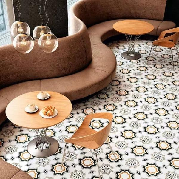 20x20cm Beige Brown Ceramic Rustic Tile for Indoor Floor