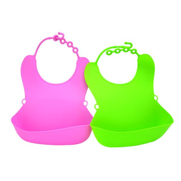 TPE Material Washable Baby Bibs , Kids Easy Clean Bibs Durable Eco - Friendly