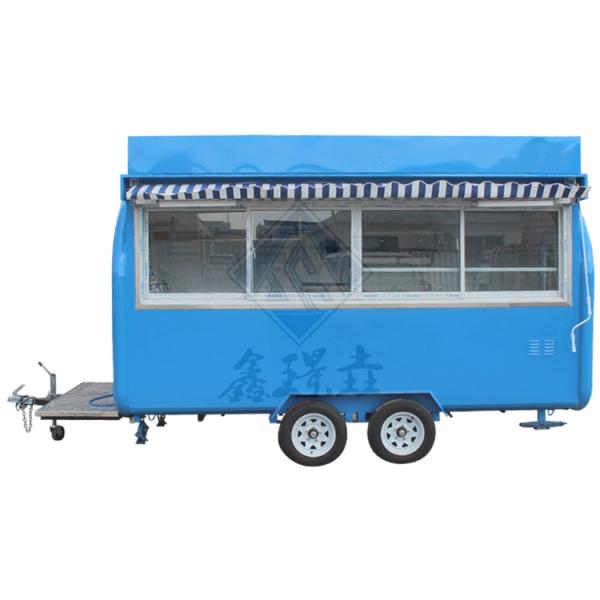 Motorcycle Food Cart Business 2300*1650*2300mm Size Electric Hot Dog Vending Trailer