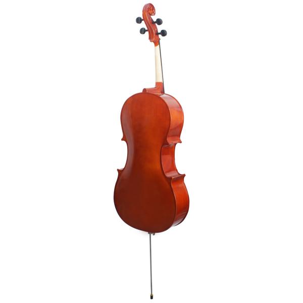 Antique Color Plywood Cello (N-C09)Advanced Handmade Natural Flame Maple Cello Made in China Of solid spruce wood trimme