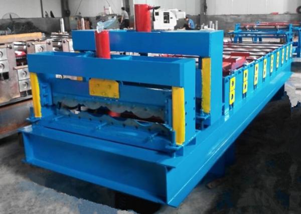 Roofing Glazed Step Tiles Roll Forming Machinery For IBR And Corrugated Roof Sheet
