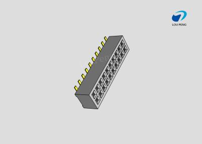 Female header, PCB Mount Receptacle, Vertical, Board-to-Board, 20 Position, 2.0mm Pitch, double row, Gold Flash, SMT