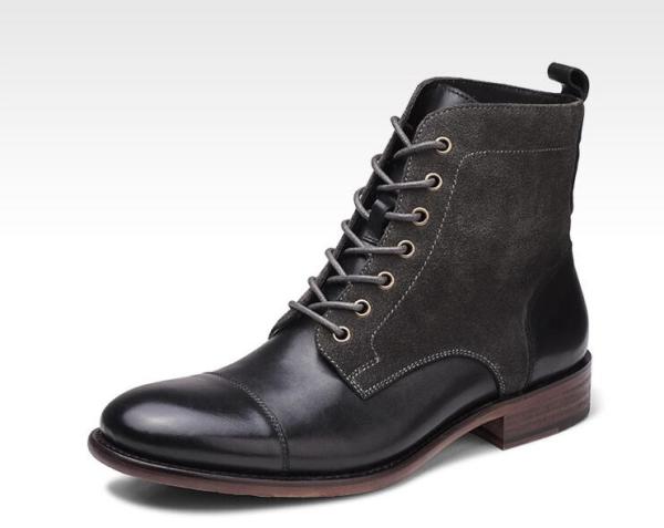 Inverno Homens Suede Desert Boots Moda Italiana Botas de tornozelo com fecho de lado