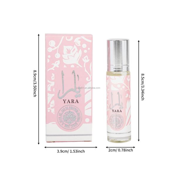 10ML Lattafa YARA Eau de Toilette Roll-on Perfume for Women Travel Parfum Lotion