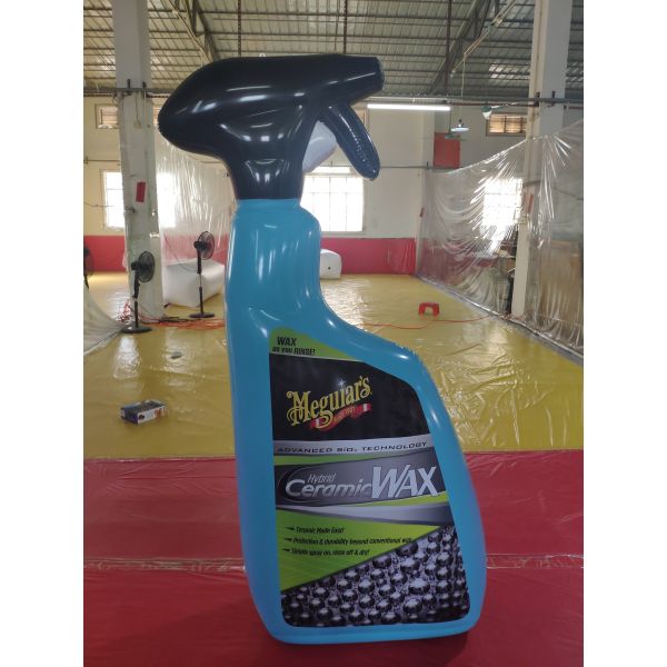Custom Branded PVC Plastic Inflatable Spray Bottle for Trade Shows and Promotions