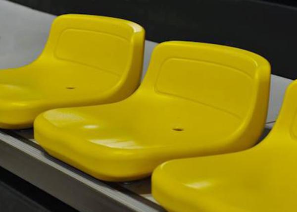 Cadeiras esportivas para estádio de basquete de arquibancada assento de plástico com encosto baixo