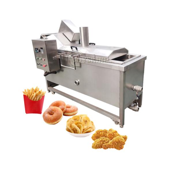 Máquina de fritura contínua para fritura de vários tipos de alimentos em oficinas de reparação de máquinas