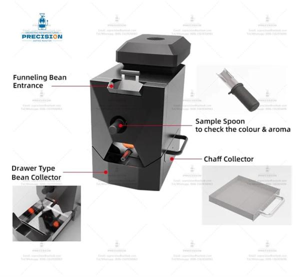 Electric Small Automatic Coffee Roaster , Home Coffee Bean Roasting Machine