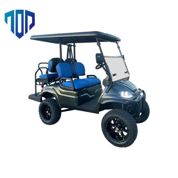 Carrinho de golfe elétrico de freio de disco 48V 60V 72V com luz RGB