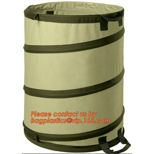 Waste Refuse Rubbish Grass Sack Waterproof Leaf Bag Outdoor Camping Pop Up Bag Collapsible Container Gardening Bag