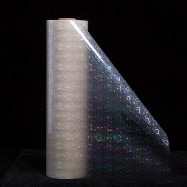 High-Quality BOPP Transparent Thermal Holographic Film with Various Patterns and EVA Glue Strong Adhesion for Box Packaging