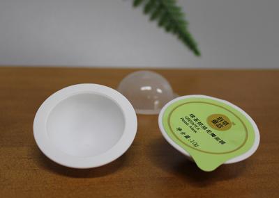 Round Plastic Mini Capsule Pack For Powder Lotion Volumn 8g White Color