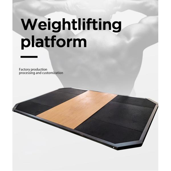 Customized Logo Heavy Wood Material Gym Weightlifting Equipment Weight Lifting Platform