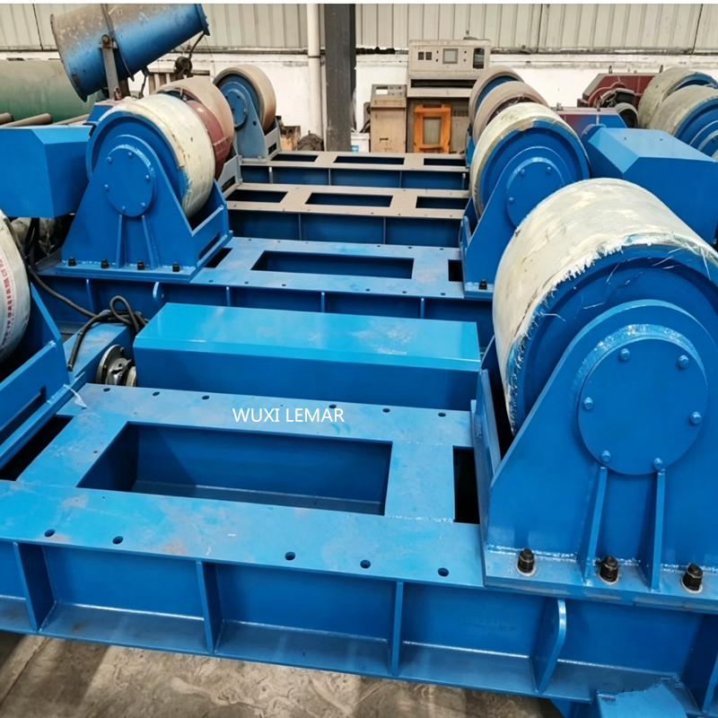 800Ton High Load Welding Roller Stand with Self-Adjusting 42CrMo Forged Steel Wheels for Large Cylinder Welding