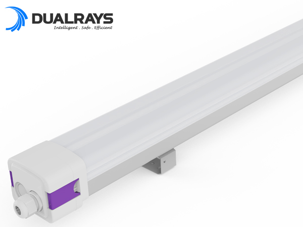 LED Moisture-proof Lamp with 160LPW and IP65 IK10 Protection Providing Robust and Uniform Lighting for Warehouse and Parking Garage