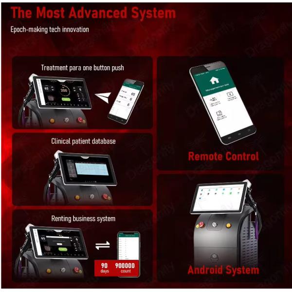 Máquina de remoção de pelos de diodo com laser de gelo 755 808 1064