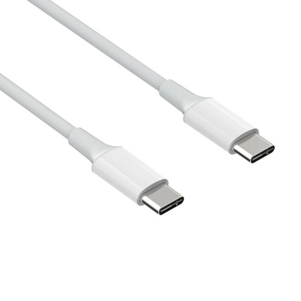 3A USB Type-C to USB Type-C 2.0 Data Charging Cable - 6Feet (1.83 Meters) - White