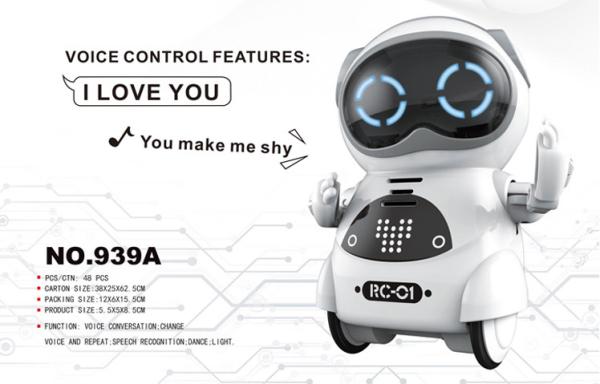 PK Xiaomi Mitu mini robot gift kids toy voice interactive control robot with flexible joints SJY-939A