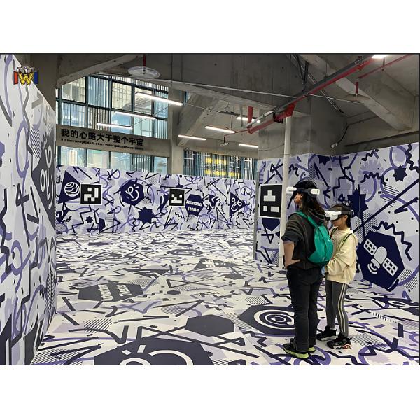 XR Arena Space Game with Special Gun Controllers