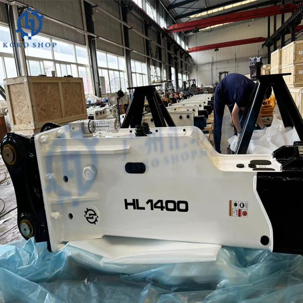 HL800 HL1000 HL1400 HL1500 HL1600 Disjuntor hidráulico durável caixa aberta carregador de patins tipo de retroescavadeira adaptável escavadeira de 0,8 a 90 toneladas