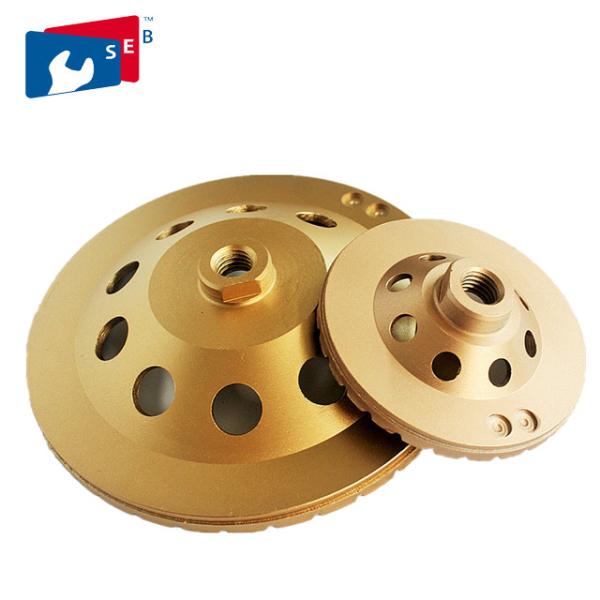 Stable 5 Inch Diamond Cup Wheel , Turbo Cup Grinding Wheel 100 - 230 Mm Size
