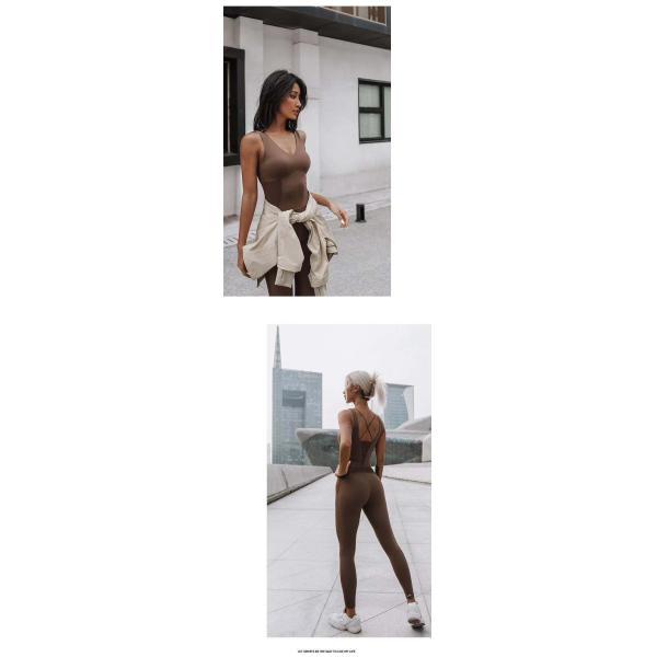 el sujetador Legging de los deportes de la yoga 240gsm fijó el mono del cuello en v del TUV respirable