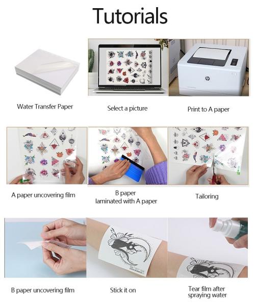 Fast Shipping Water Transfer Decal Paper in White Paper for International Buyers