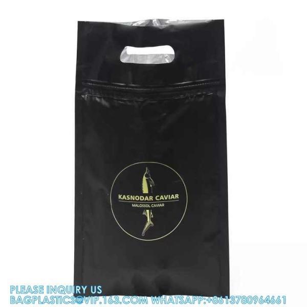 Collapsible Insulated Shopping Grocery Cooler Bag For Fish Seafood Zipper Insulation Pouch