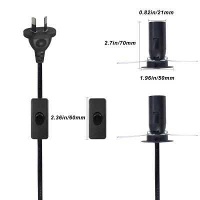 Cordon d'alimentation AU avec 303 Commutateur pour lampe à sel E14 E27 prise